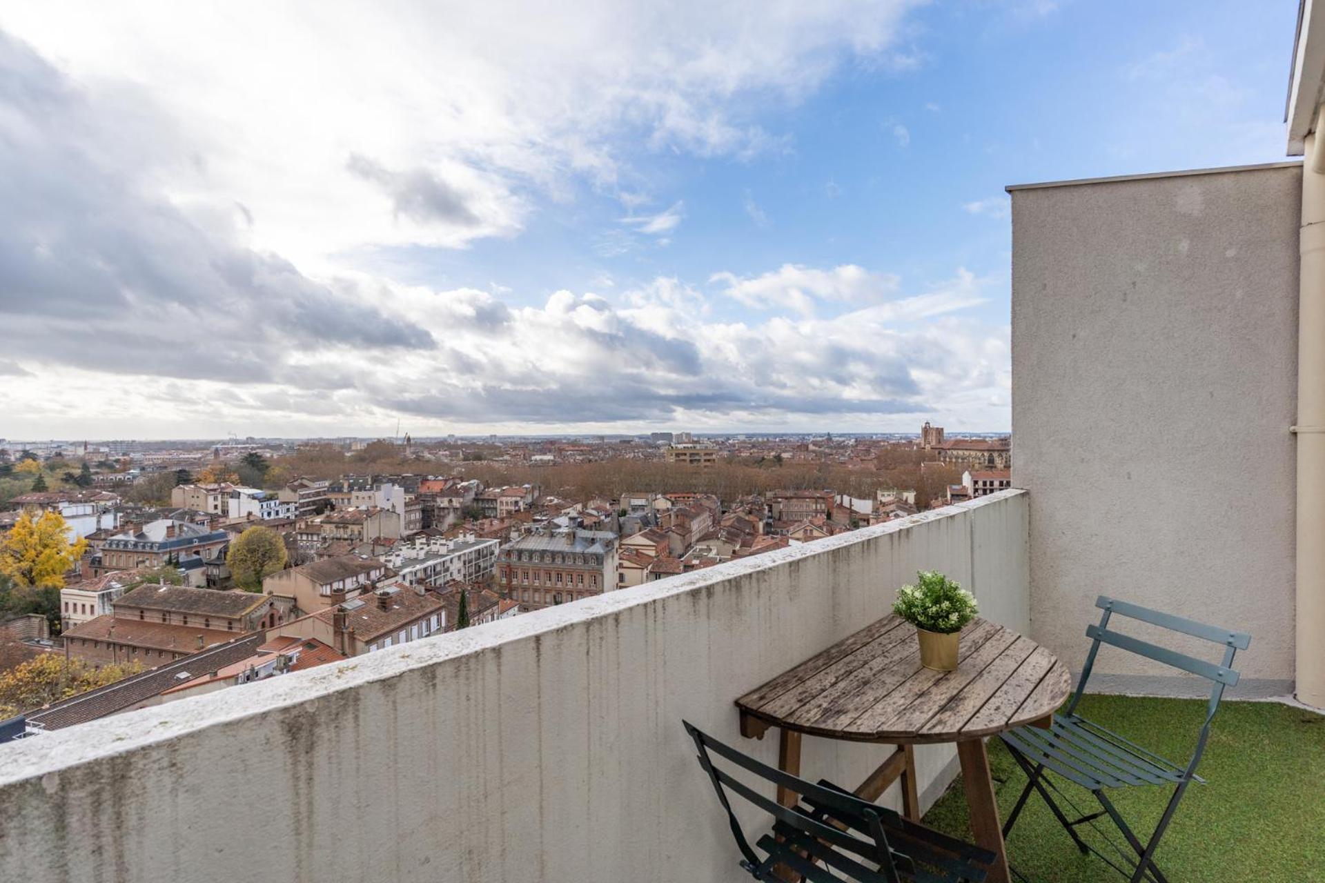 Le Panoramique - Clim, Balcon, Superbe Vue, Wifi Apartment Toulouse Luaran gambar